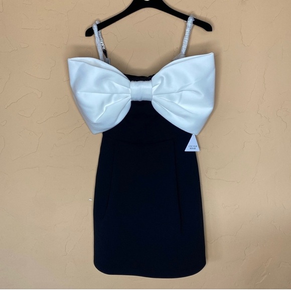 Nadine Merabi Bow Mini Dress SizeS/M $300 OBO - Picture 3 of 3